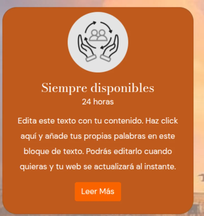 Detalle de una tarjeta con fondo de color y borde a juego activado