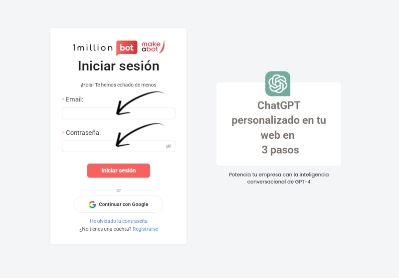 Paso 1 - Registro en Makeabot